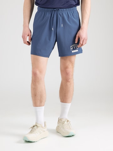 Abercrombie & Fitchregular Sportske hlače - plava boja: prednji dio