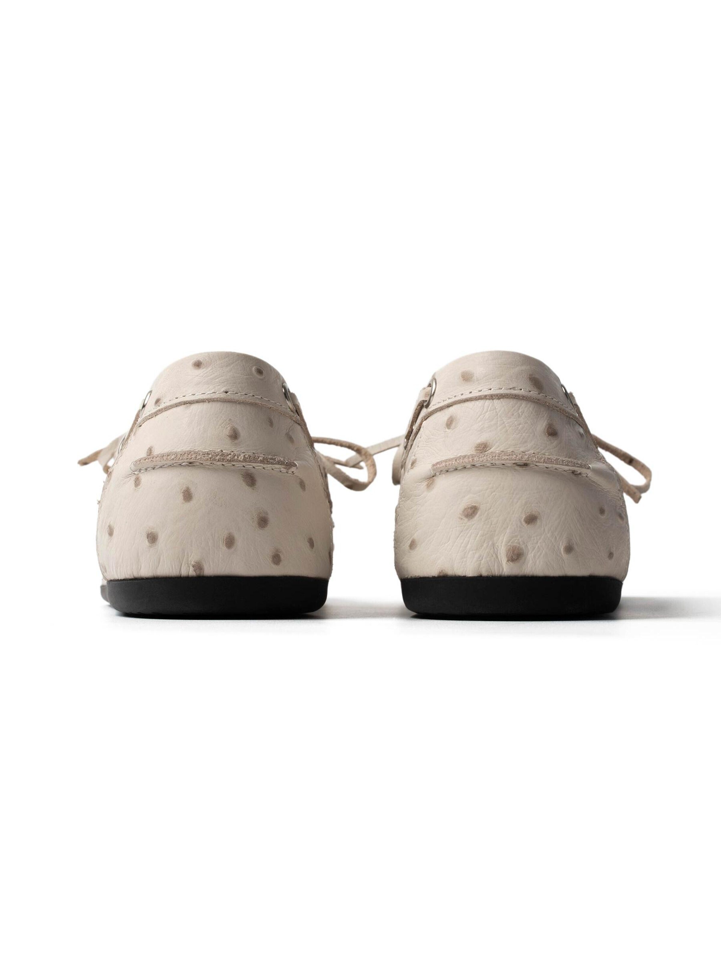 Mocassino 'SLOW LIFE' di L37 HANDMADE SHOES in bianco
