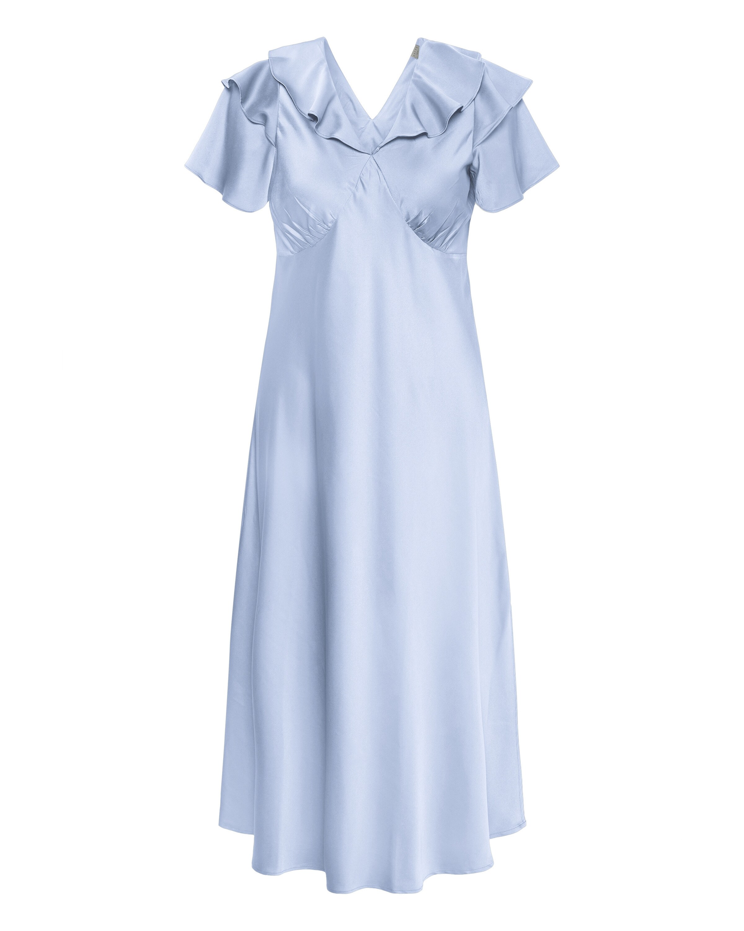 KAFFE CURVE Jurk 'Jamie' in Blauw: voorkant