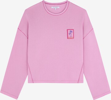 Scalpers Sweatshirt 'Palm Label' i pink: forside