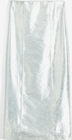 Bershka Skirt in Silver: front