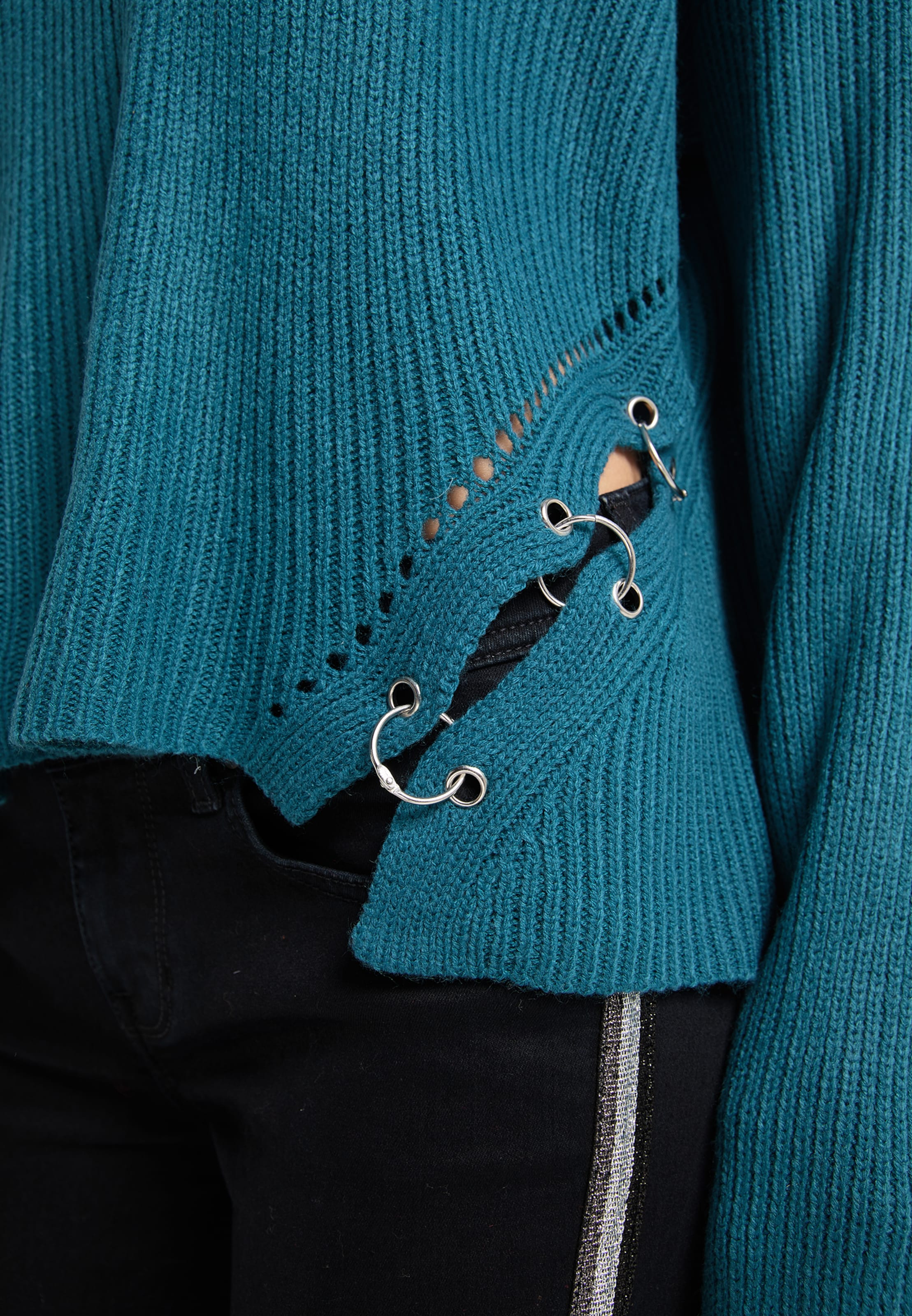 Frauen Pullover & Strick myMo ROCKS Pullover in Blau - DL06149