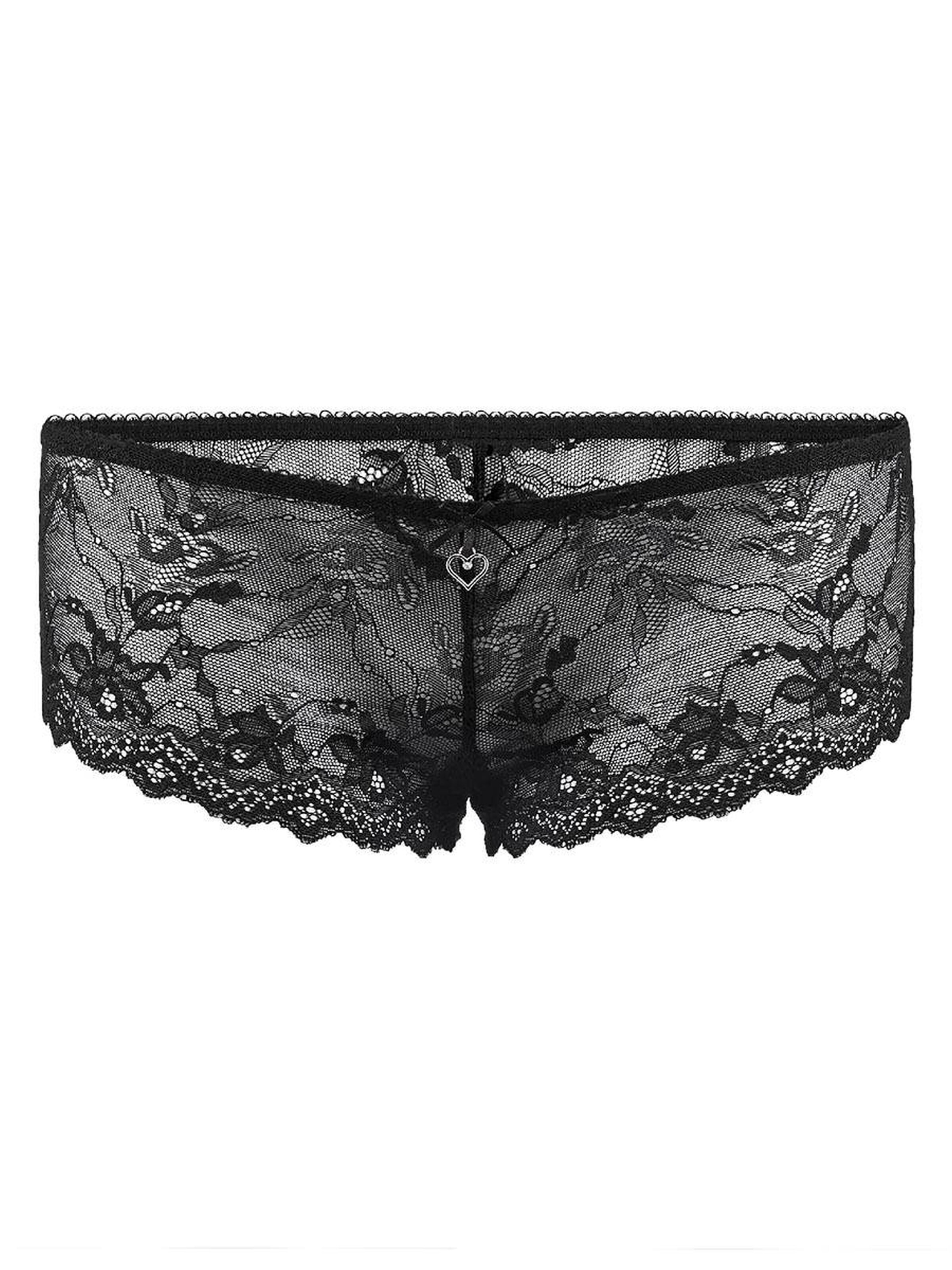BELLYBUTTON Boyshorts 'Bellybutton Boxershorts aus Spitze für Damen' in Black: front