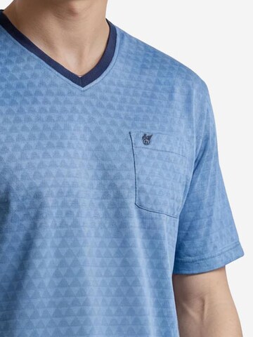 HAJO - Pijama corto 'Klima Light' en azul