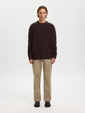 SELECTED - Jersey en marrón