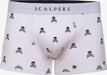 Scalpers Boxerky – bílá: přední strana