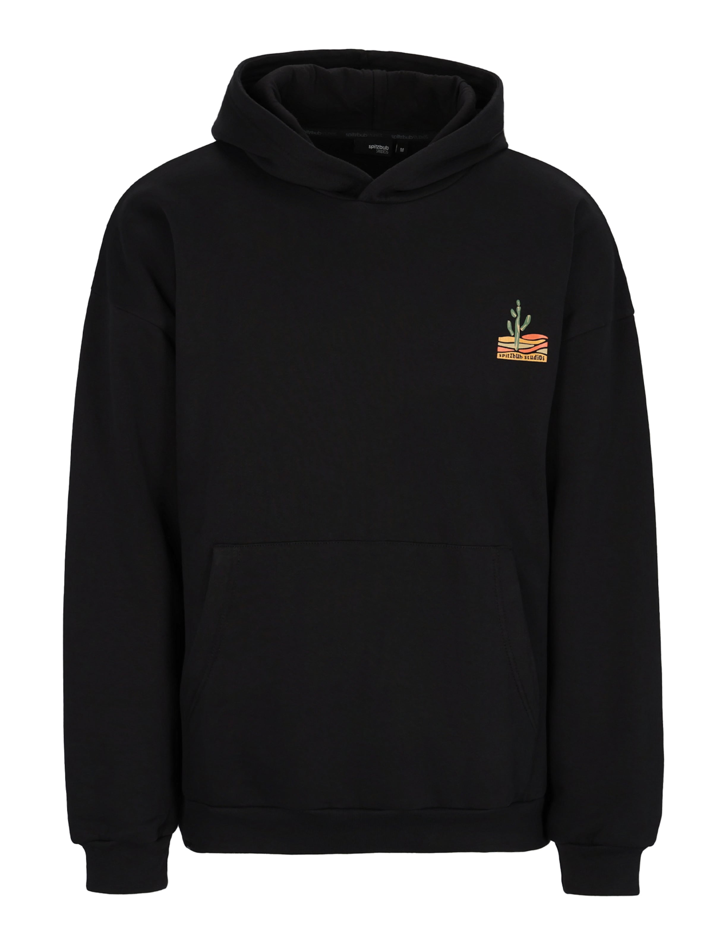 SPITZBUB Sweatshirt 'Oasis' in Schwarz: Vorderseite