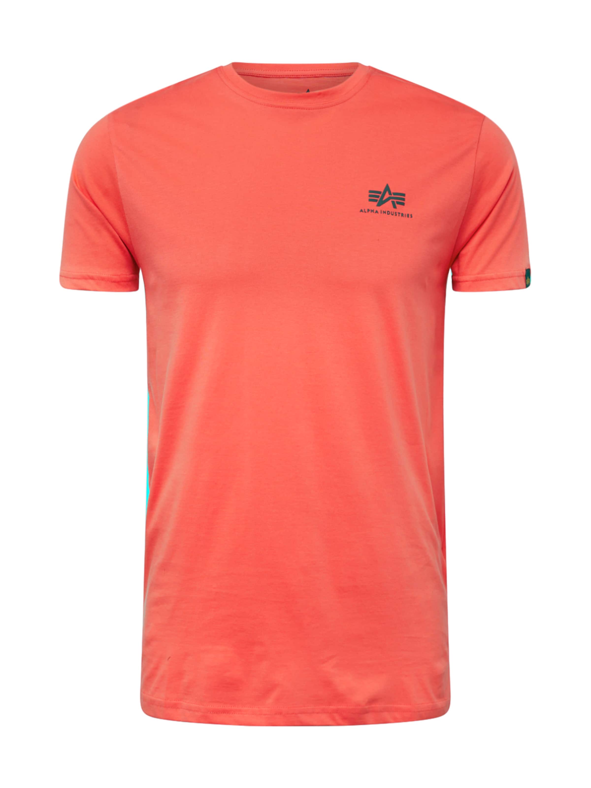 ALPHA INDUSTRIES Regular fit Μπλουζάκι σε κόκκινο: μπροστά