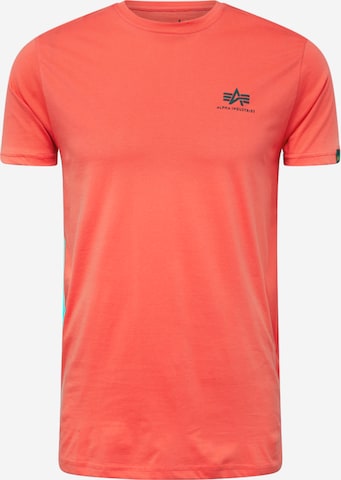 ALPHA INDUSTRIES Regular Fit T-Shirt in Rot: predná strana