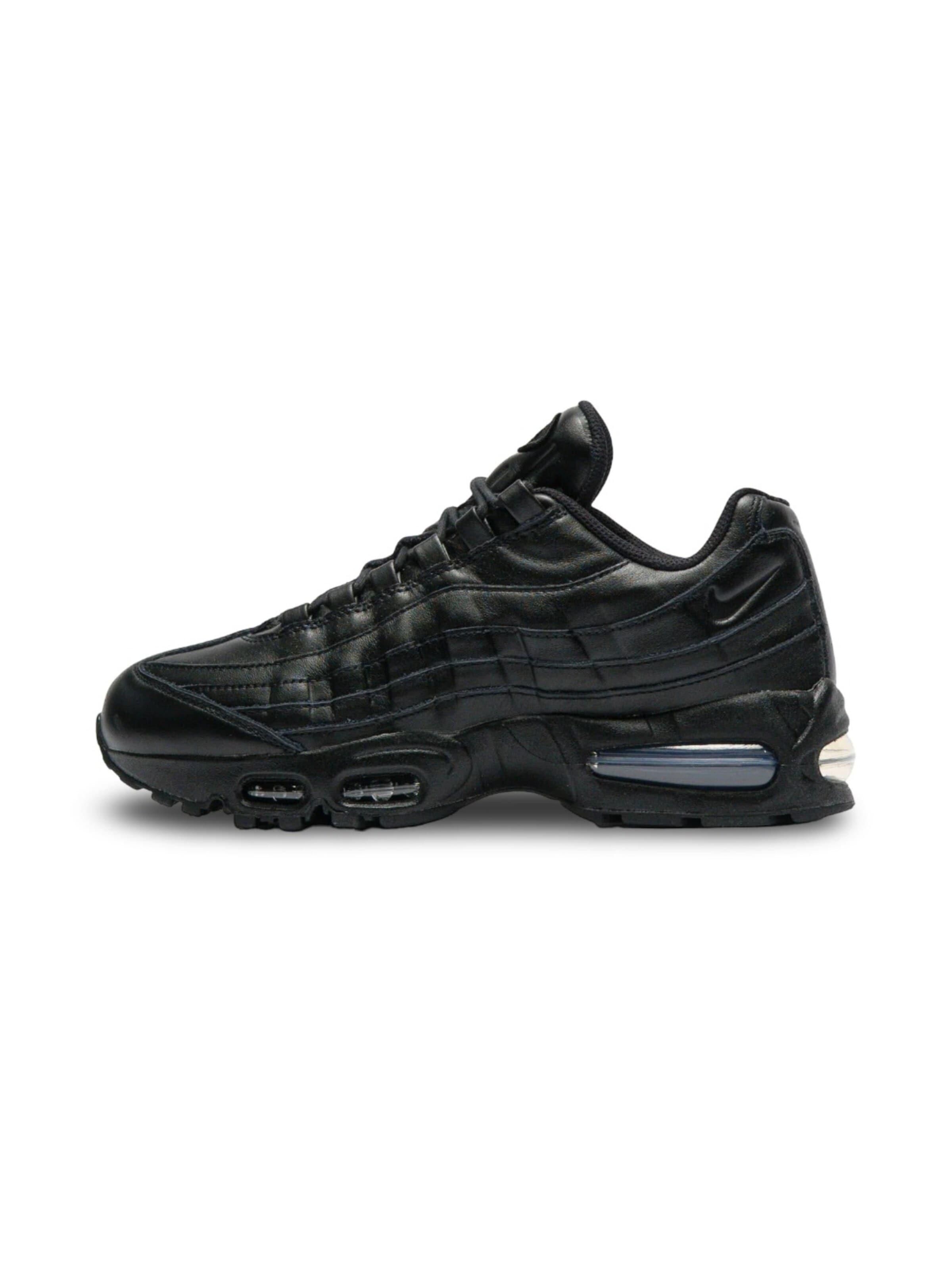 NIKE Sneakers 'Nike Air Max 95 QS Big Bubble Black Leather' in Black: front