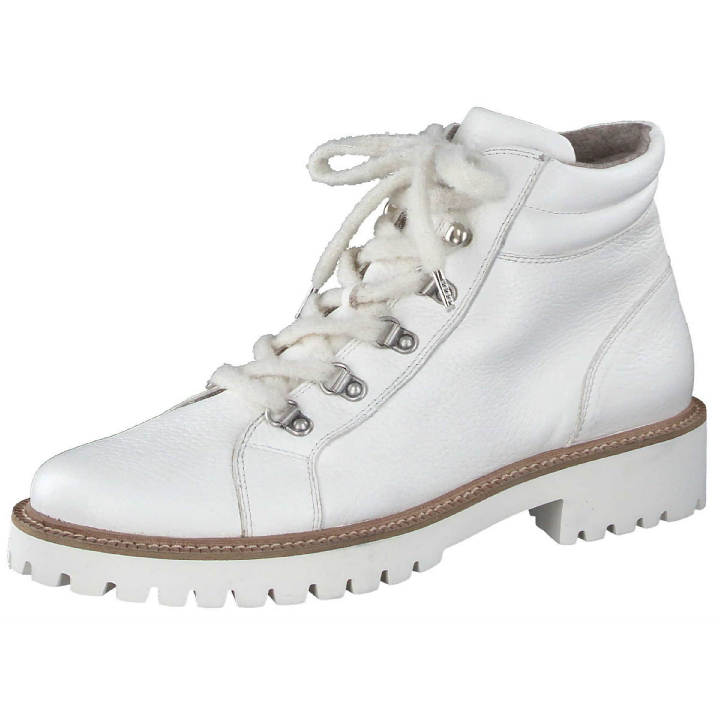 Bottines à lacets Paul Green en blanc : devant