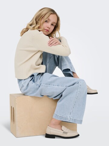 ONLY GIRLS Wide leg Jeans 'KOGDEIA' in Blauw