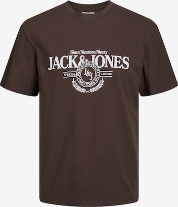 JACK & JONES Μπλουζάκι 'LAKEWOOD' σε καφέ: μπροστά