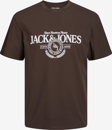 JACK & JONES T-Shirt 'LAKEWOOD' in Braun: predná strana
