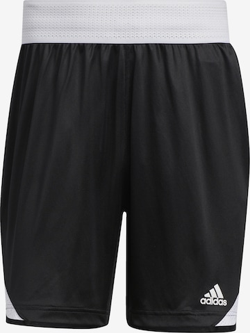 ADIDAS SPORTSWEAR Regular Workout Pants 'Icon Squad' in Black: front