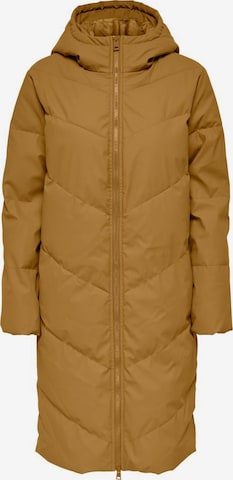 JDY Winter Coat in Brown: front