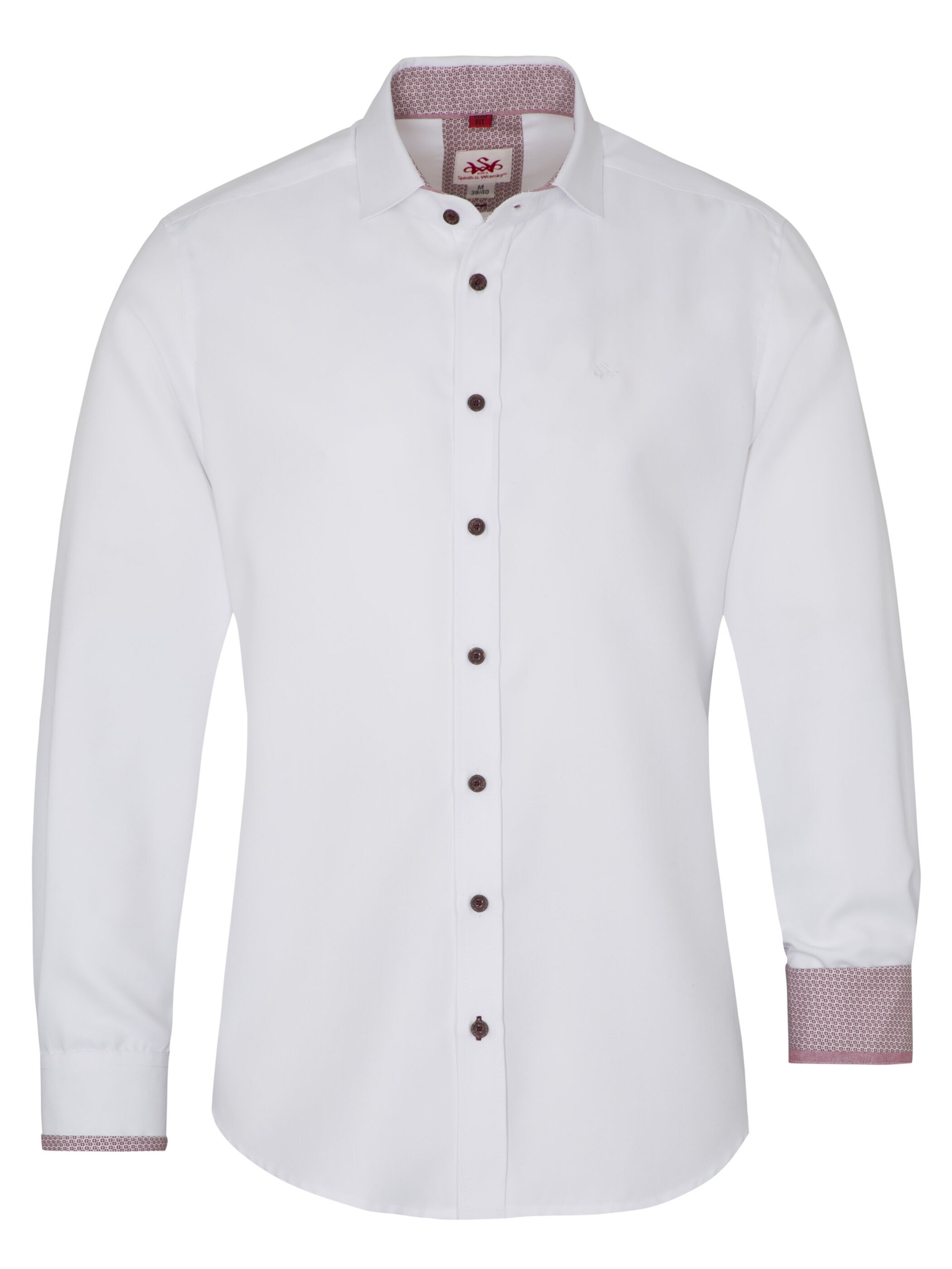 Coupe regular Chemise folklorique SPIETH & WENSKY en rouge : devant