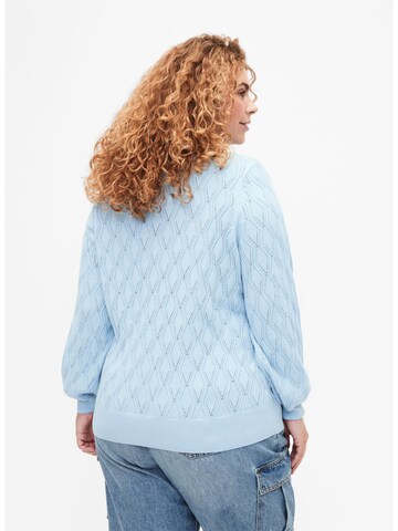 Zizzi Sweater 'Melsa' in Blue