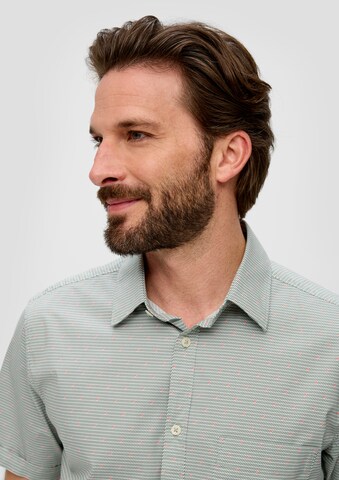 s.Oliver Regular fit Button Up Shirt in Green