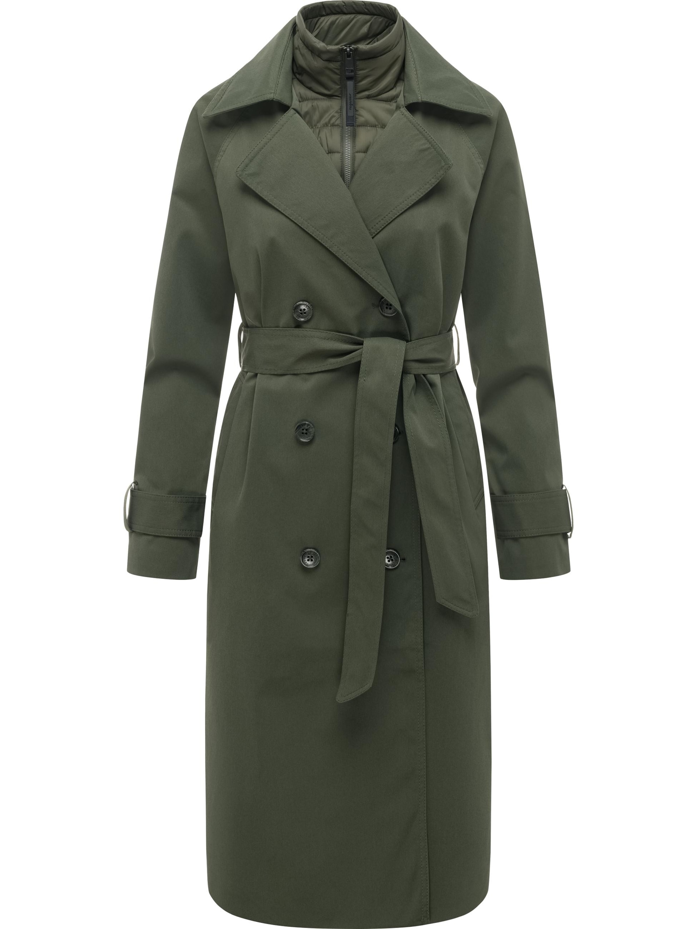 Ragwear Functionele mantel in Groen: voorkant
