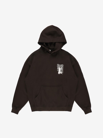 Prosto Sweatshirt 'Shadow Washed' in Schwarz: Vorderseite