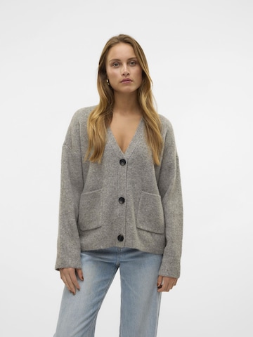 VERO MODA Strickjacke 'VMClio' in Grau: Vorderseite