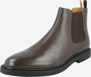 BOSS Black Chelsea Boots 'Larry' in Brown: front
