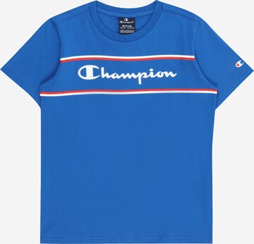 Champion Authentic Athletic Apparel Тениска в синьо: отпред