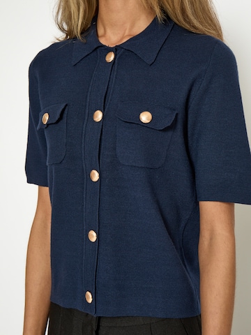 Peppercorn Gebreid vest 'Kaylee' in Blauw