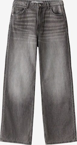 BershkaLoosefit Traperice - siva boja: prednji dio