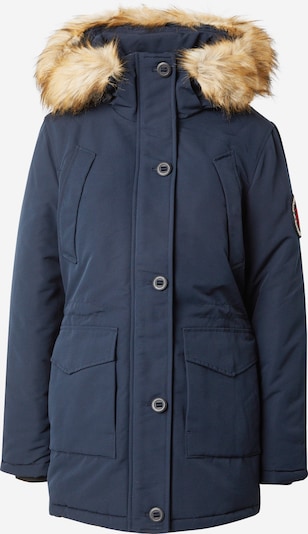 Superdry Winter parka 'Everest' in marine blue / Fire red / White, Item view