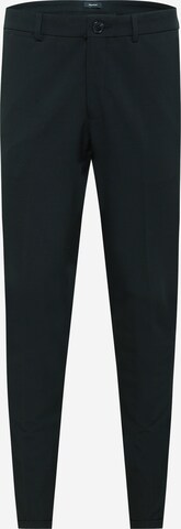 Coupe slim Pantalon 'Liam' Matinique en noir : devant