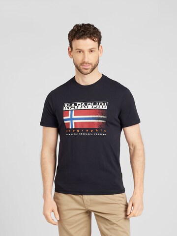 T-Shirt 'S-KREIS' NAPAPIJRI en noir : devant