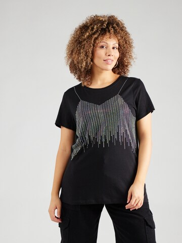ONLY Carmakoma T-Shirt in Schwarz: Vorderseite