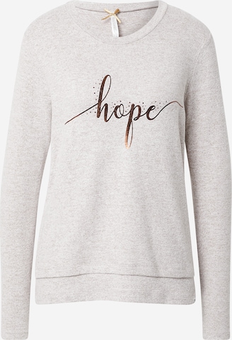 Sweat-shirt 'EXPECT' Key Largo en beige : devant