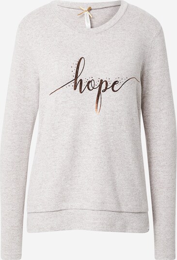Key Largo Sweatshirt 'EXPECT' in mottled beige / Bronze, Item view