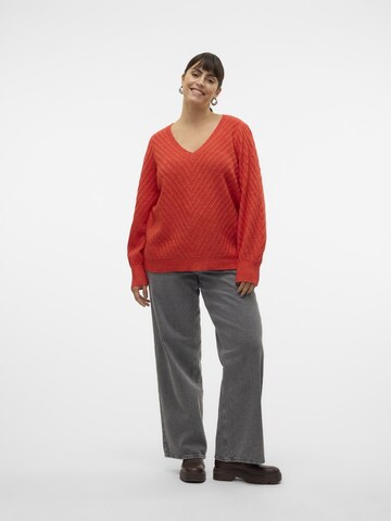 Pull-over 'Stinna' Vero Moda Curve en rouge