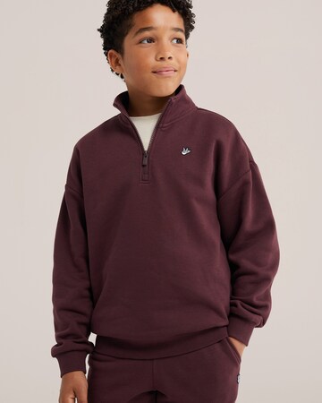 WE Fashion - Sweatshirt em roxo: frente