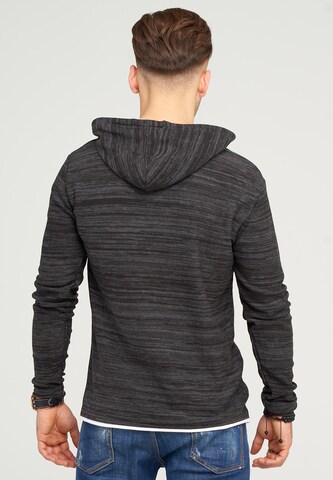 behype Sweatshirt 'NATHANAEL' in Schwarz