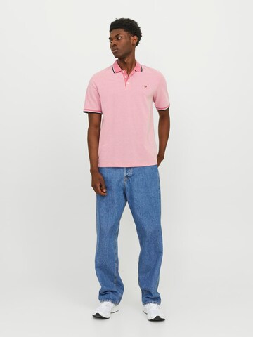 JACK & JONES Regularny krój Koszulka 'Bluwin' w kolorze różowy
