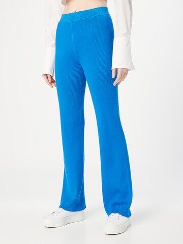 co'couture Flared Trousers 'Badu' in Blue: front