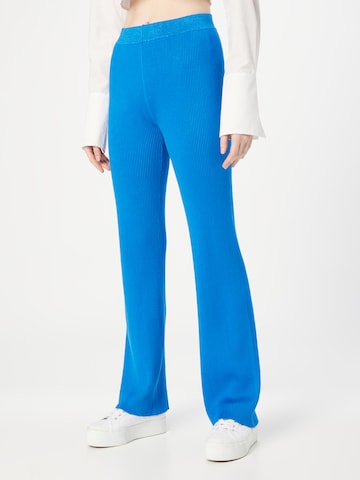 co'couture Flared Broek 'Badu' in Blauw: voorkant