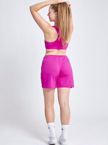 SPORTKIND Loosefit Sportbroek 'Bermuda Shorts' in Lila