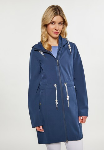 DreiMaster Maritim Between-Seasons Coat in Blue: front