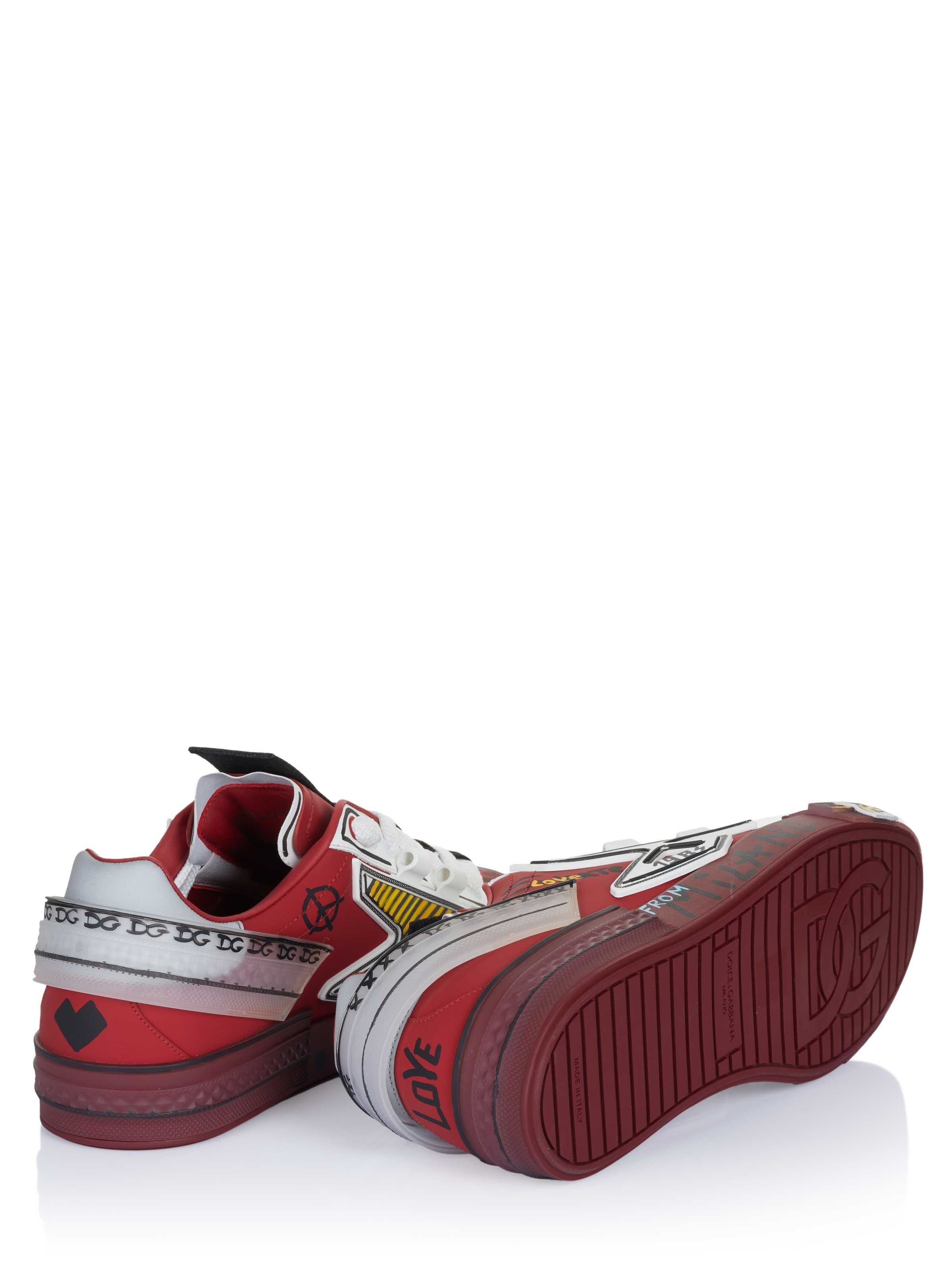 DOLCE & GABBANA Slip-on 'Dolce & Gabbana Schuhe' in Red