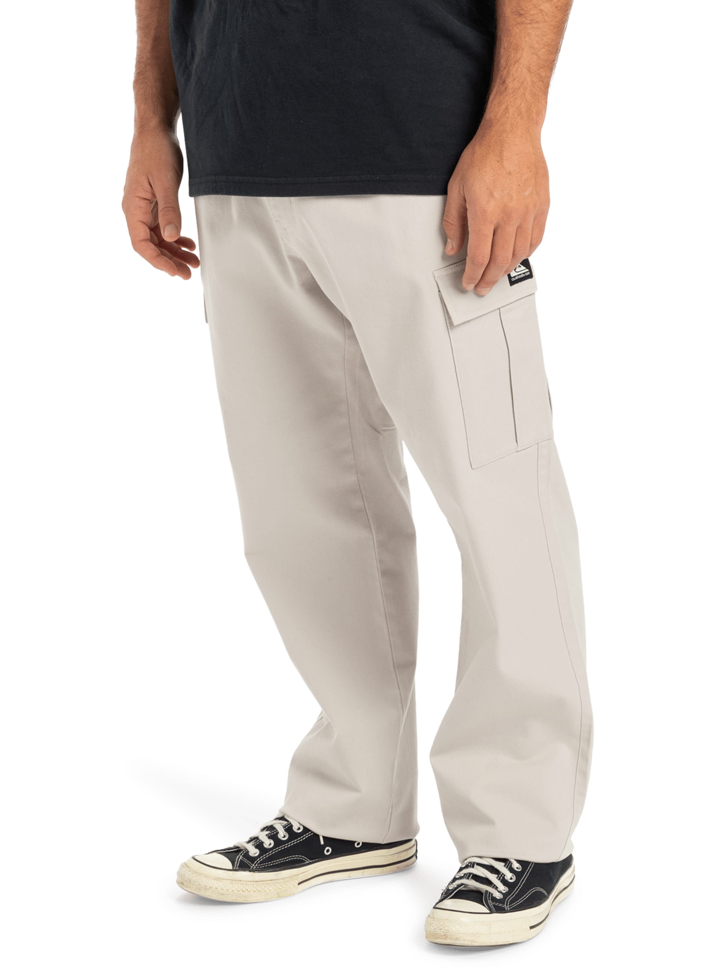 QUIKSILVER Regular Hose 'Taxer' in Weiß