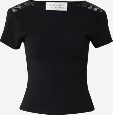 Guido Maria Kretschmer Women Μπλουζάκι 'Allie' σε μαύρο: μπροστά