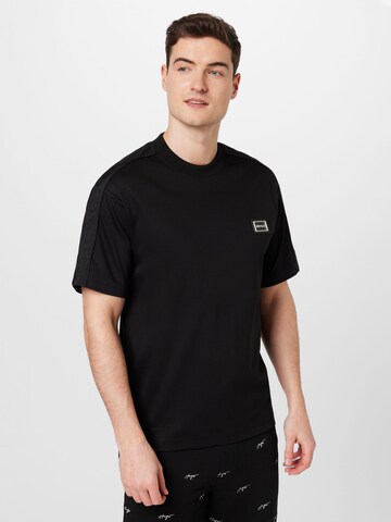 HUGO - Camiseta 'Dalix' en negro: frente