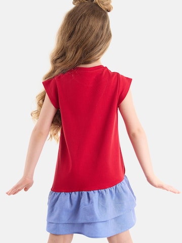 Robe 'Cat & Heart' Denokids en rouge