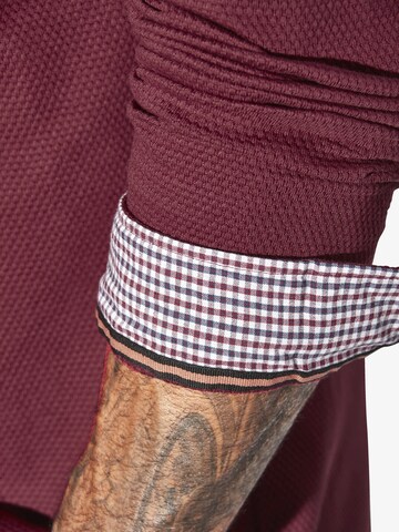 Jan Vanderstorm Comfort fit Overhemd 'Knutheim' in Rood